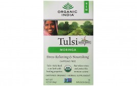 Organic India Tulsi Holy Basil Moringa Tea  Box  36 grams